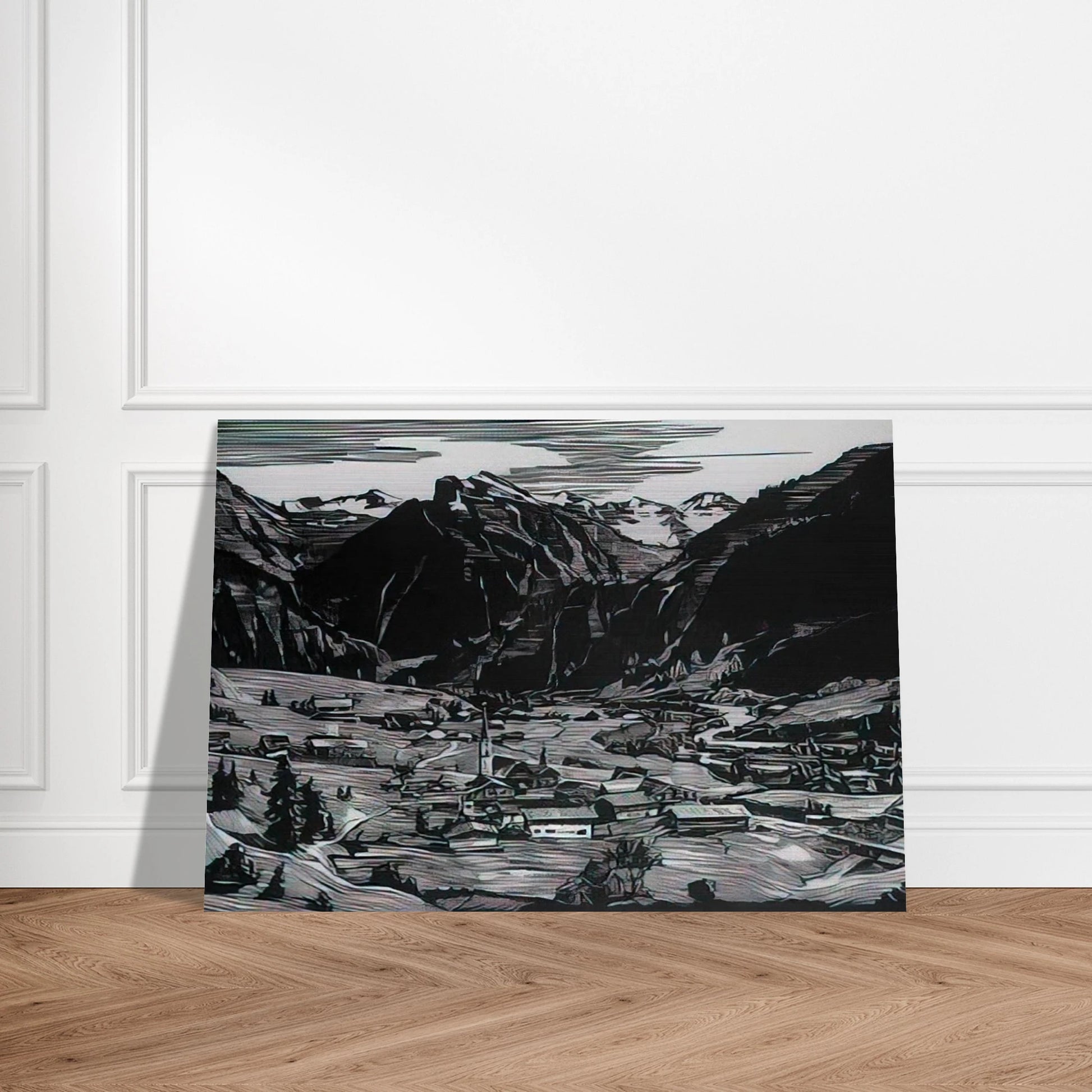 Hinterstein - Expressionism - Konrad Zuse Brushed Aluminum Print - 70x100 cm / 28x40 inches | Konrad Zuse Aluminum Print | Konrad Zuse Prints