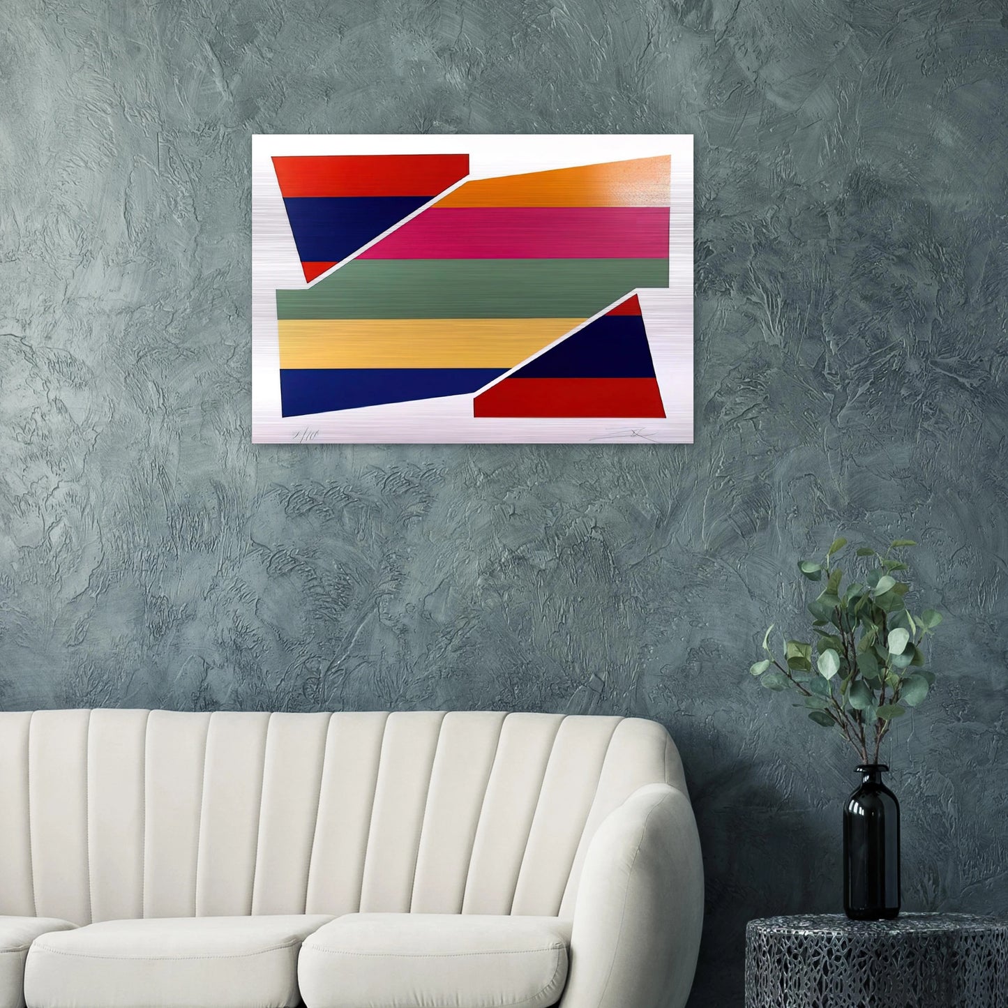 Rotation I - 1980 - Larry Zox Brushed Aluminum Print - 70x100 cm / 28x40 inches | Larry Zox Aluminum Print | Larry Zox Prints