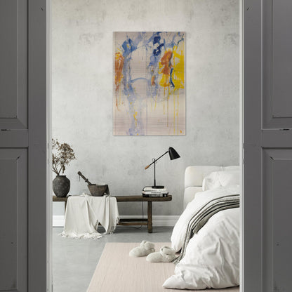 Painting - Sam Francis Brushed Aluminum Print - 70x100 cm / 28x40 inches | Sam Francis Aluminum Print | Sam Francis Prints