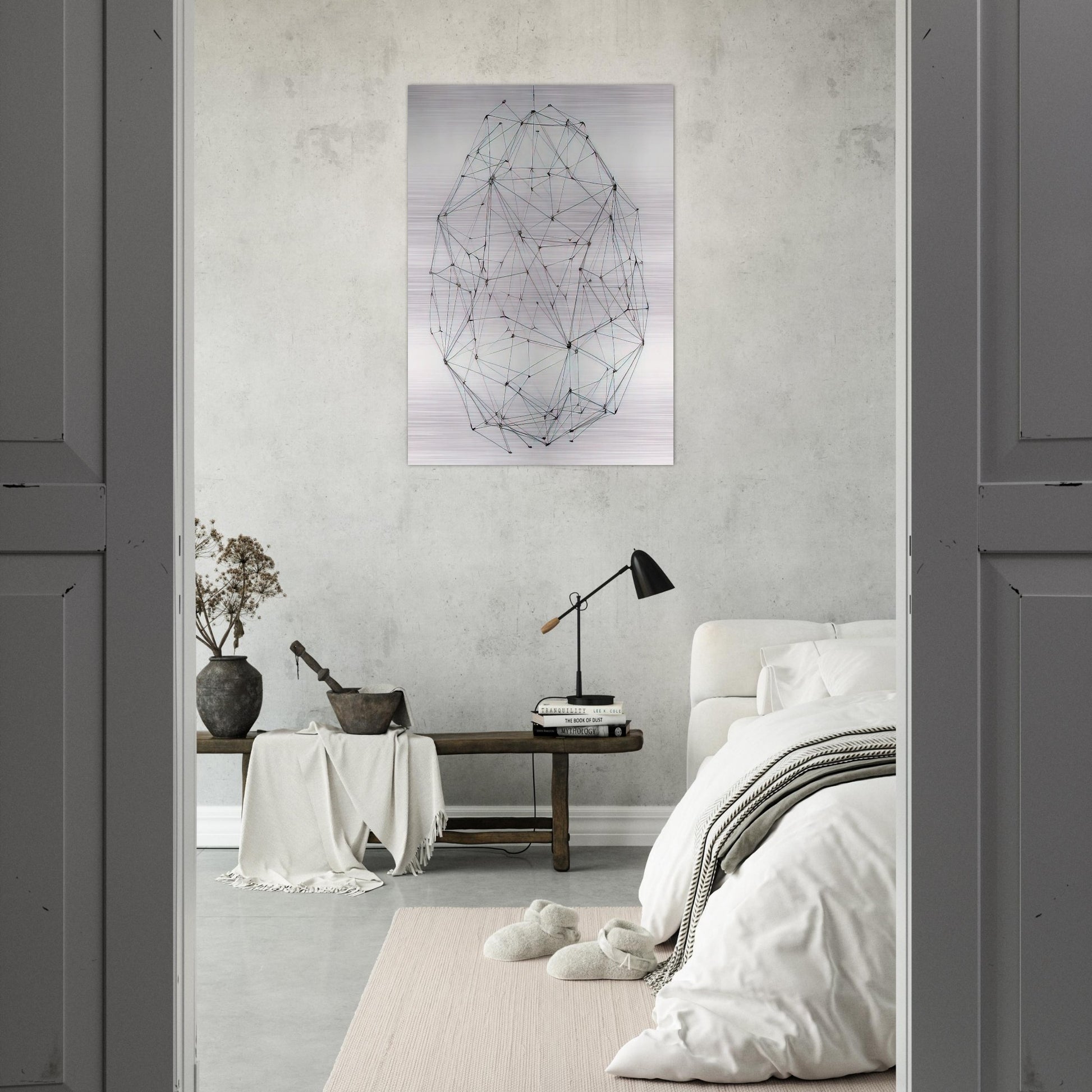 Esfera N° 5 - 1977 - Gego Brushed Aluminum Print - 70x100 cm / 28x40 inches | Gego Aluminum Print | Gego Prints