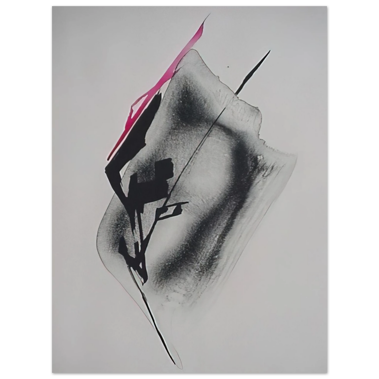 Toko Shinoda - Transparent Shadow - Abstract Expressionism  75x100 cm / 30x40inches Fine Art Poster