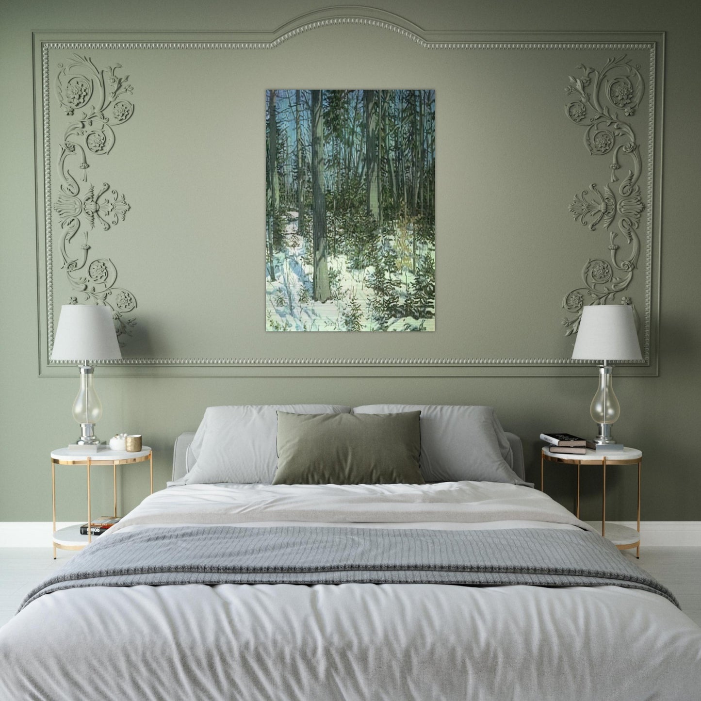Study for Little Spruce - 1985 - Neil Welliver Brushed Aluminum Print - 70x100 cm / 28x40 inches | Neil Welliver Aluminum Print | Neil Welliver Prints