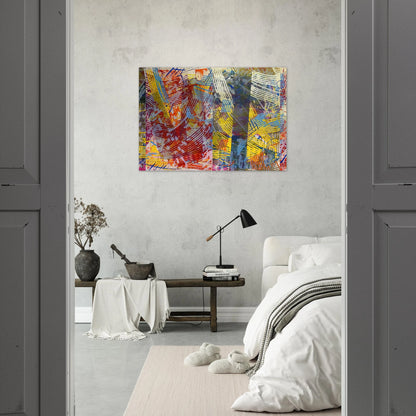 Pretty Boxes - Sam Gilliam Brushed Aluminum Print - 70x100 cm / 28x40 inches | Sam Gilliam Aluminum Print | Sam Gilliam Prints