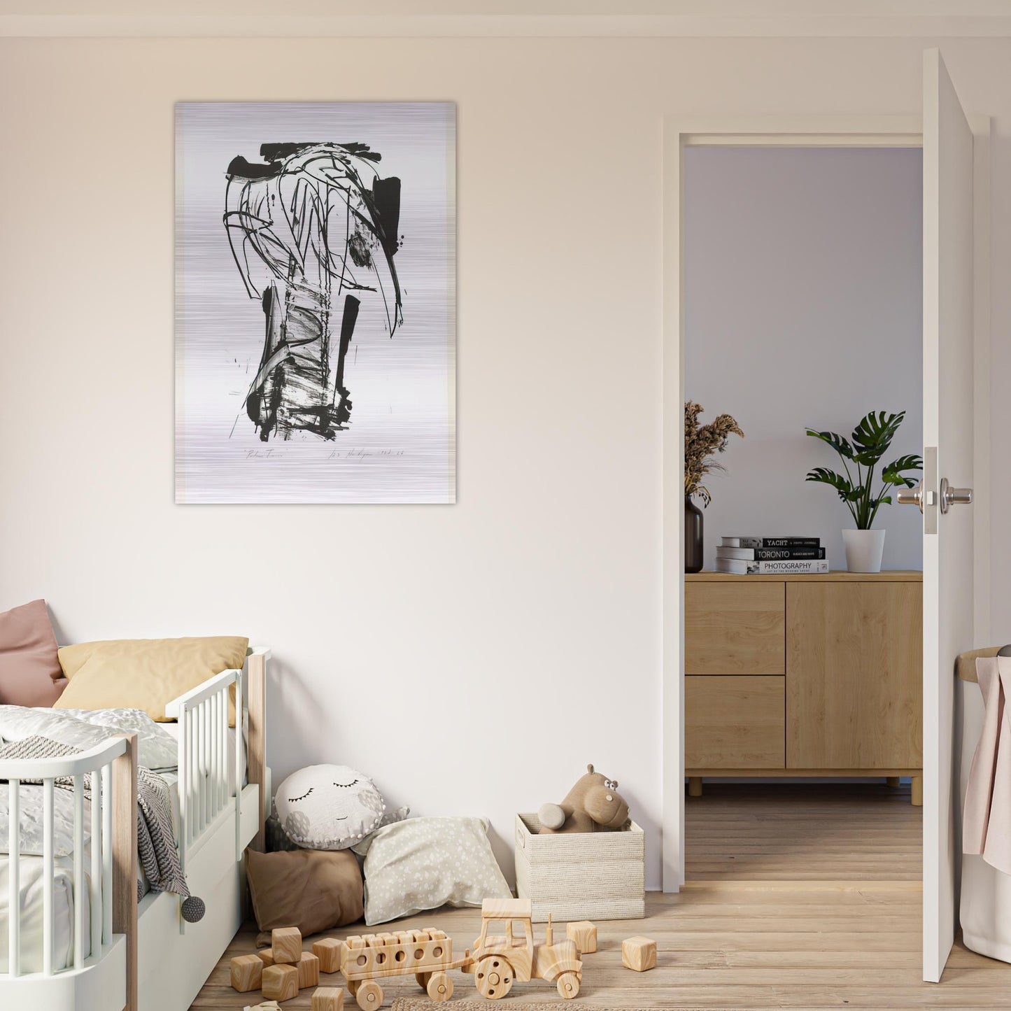 Palm Trees, from the Series The Archaics - Grace Hartigan Brushed Aluminum Print - 70x100 cm / 28x40 inches | Grace Hartigan Aluminum Print | Grace Hartigan Prints