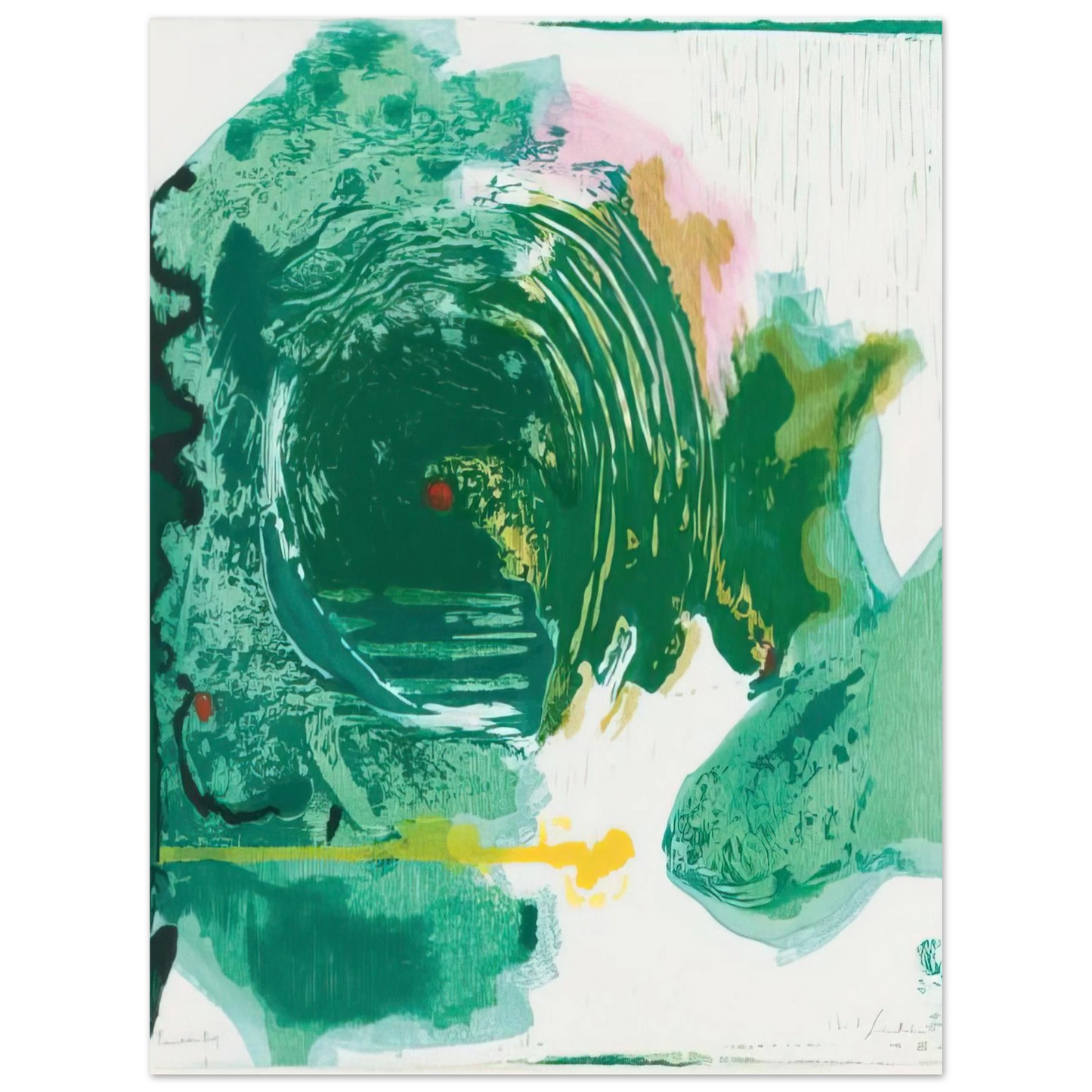 Helen Frankenthaler - Radius - 1993 Wall art - 70x100 cm / 28x40 inches - Fine Art Poster-canvas - -