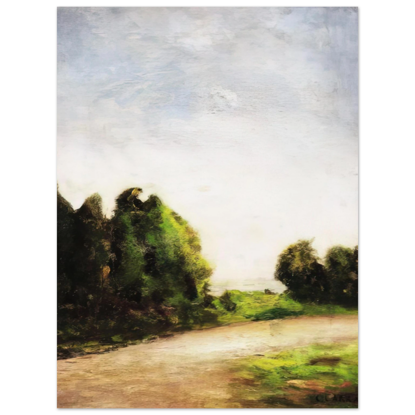 Carlo Carra - PAESAGGIO 1904  75x100 cm / 30x40inches Fine Art Poster