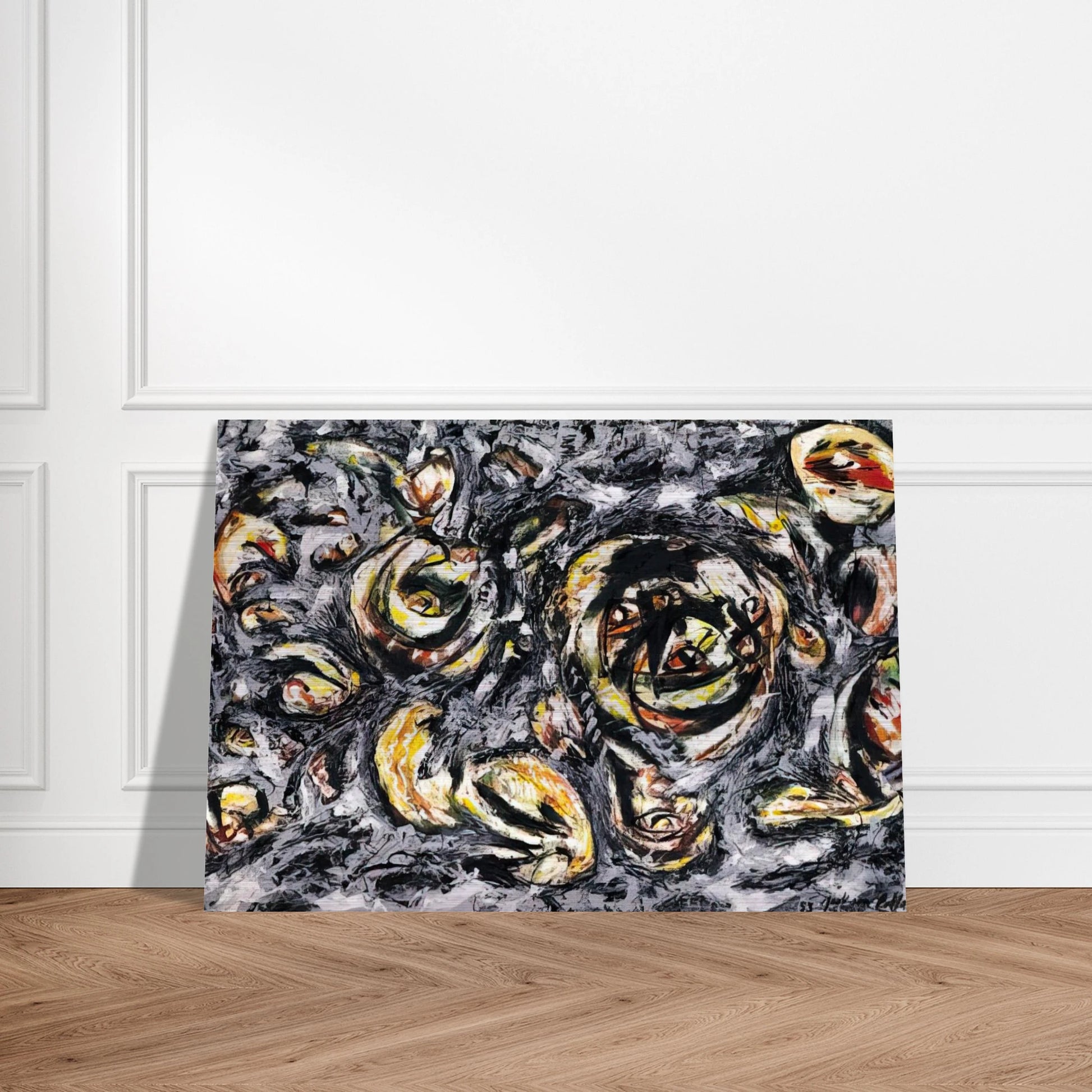OCEAN GREYNESS 1953 - Jackson Pollock Brushed Aluminum Print - 70x100 cm / 28x40 inches | Jackson Pollock Aluminum Print | Jackson Pollock Prints