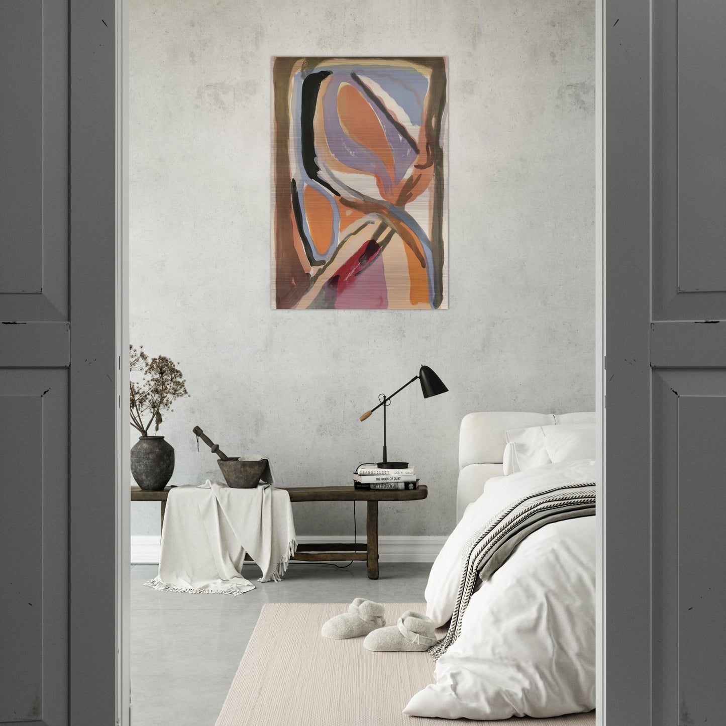 Untitled - 1972 - Bram van Velde Brushed Aluminum Print - 70x100 cm / 28x40 inches | Bram van Velde Aluminum Print | Bram van Velde Prints