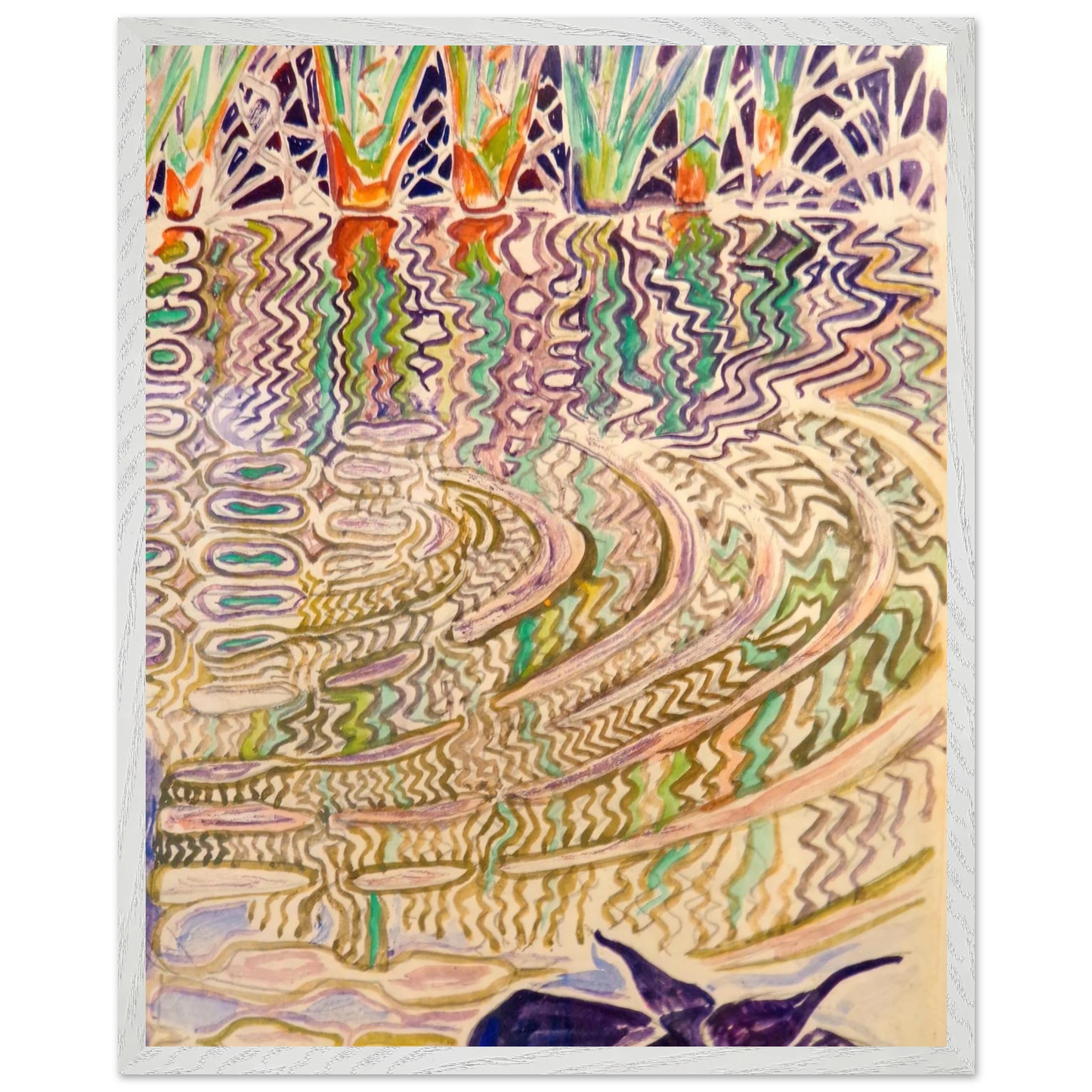 Walter Inglis Anderson - Walter Anderson Wall art - 50x70 cm / 20x28 inches - Premium Wooden Framed Poster With Fine Art Paper-canvas - White frame