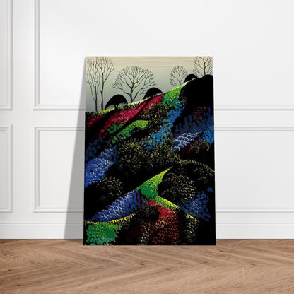 Little Jewels - Eyvind Earle Brushed Aluminum Print - 70x100 cm / 28x40 inches | Eyvind Earle Aluminum Print | Eyvind Earle Prints