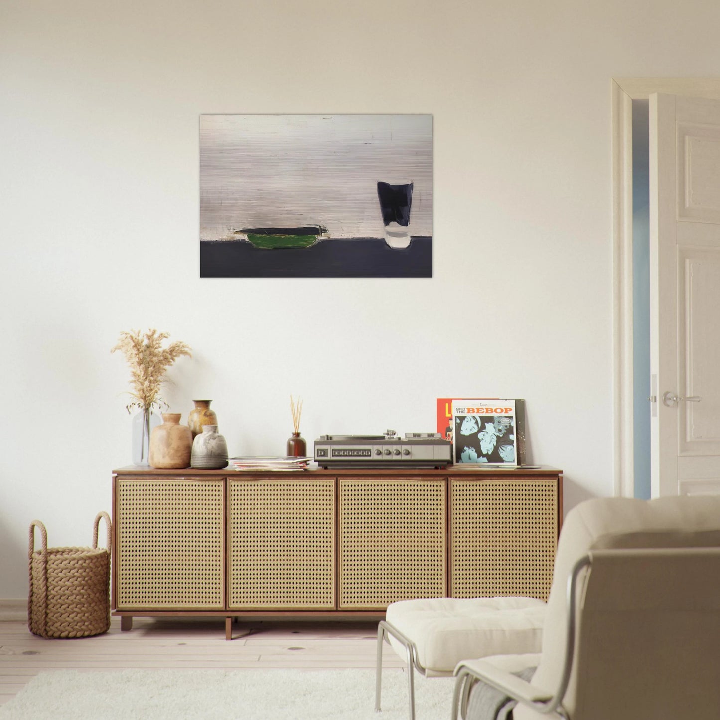 Nature morte au verre - 1954 - Nicolas de Stael Brushed Aluminum Print - 70x100 cm / 28x40 inches | Nicolas de Stael Aluminum Print | Nicolas de Stael Prints