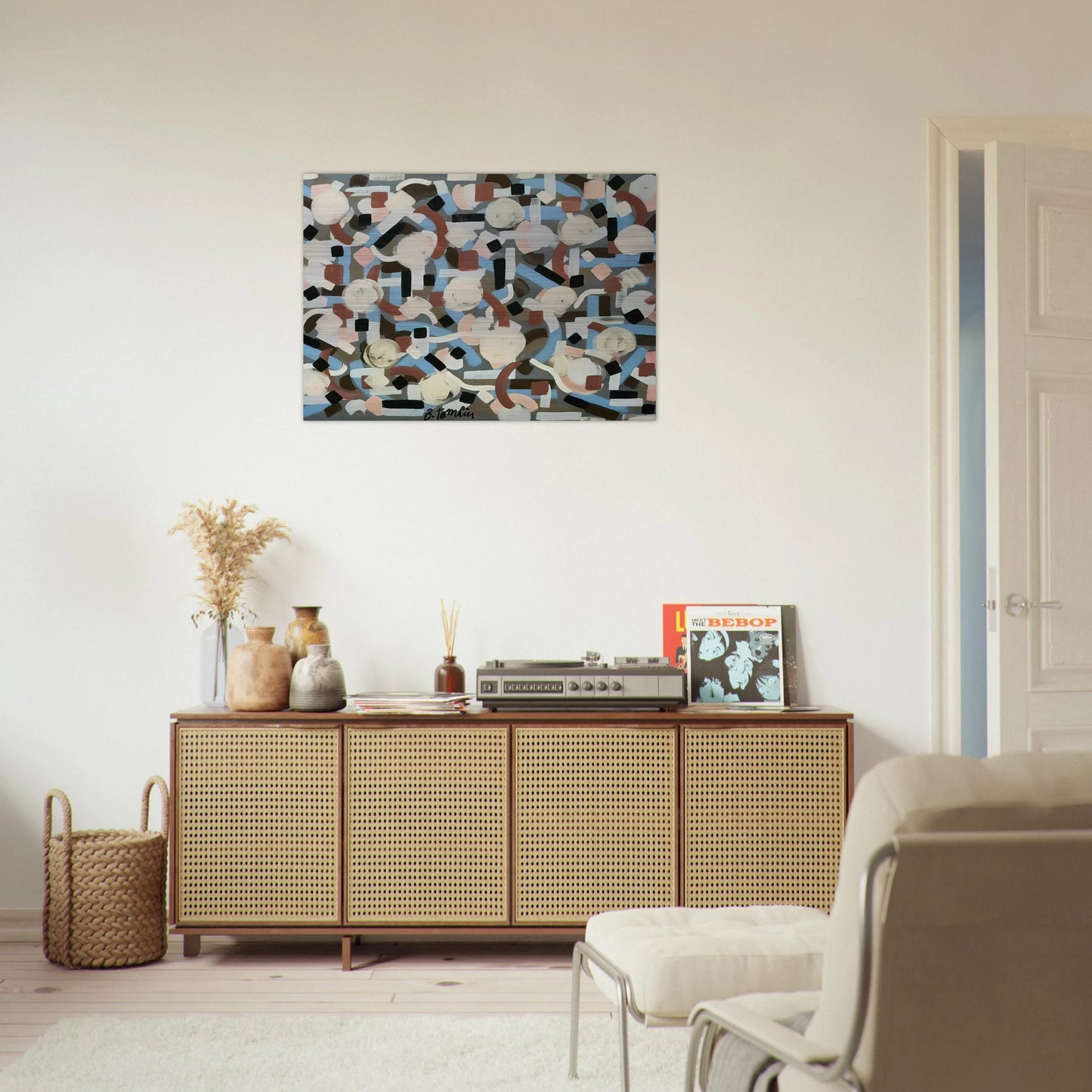 Untitled - 1952 - Bradley Walker Tomlin Brushed Aluminum Print - 70x100 cm / 28x40 inches | Bradley Walker Tomlin Aluminum Print | Bradley Walker Tomlin Prints