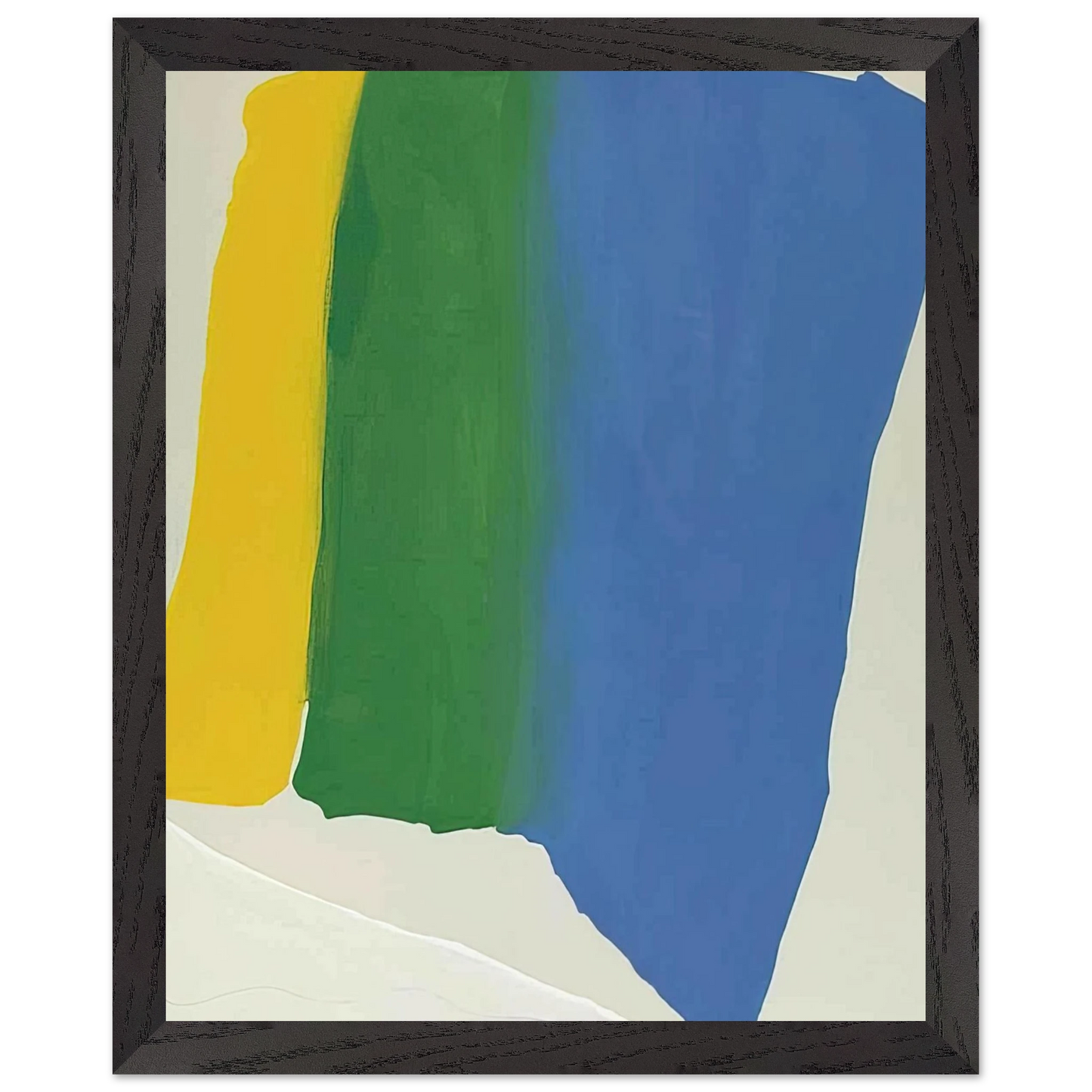 Helen Frankenthaler - Summer Insignia - 1969 Wall art - 30x45 cm / 12x18 inches - Premium Wooden Framed Poster With Fine Art Paper-canvas - White frame