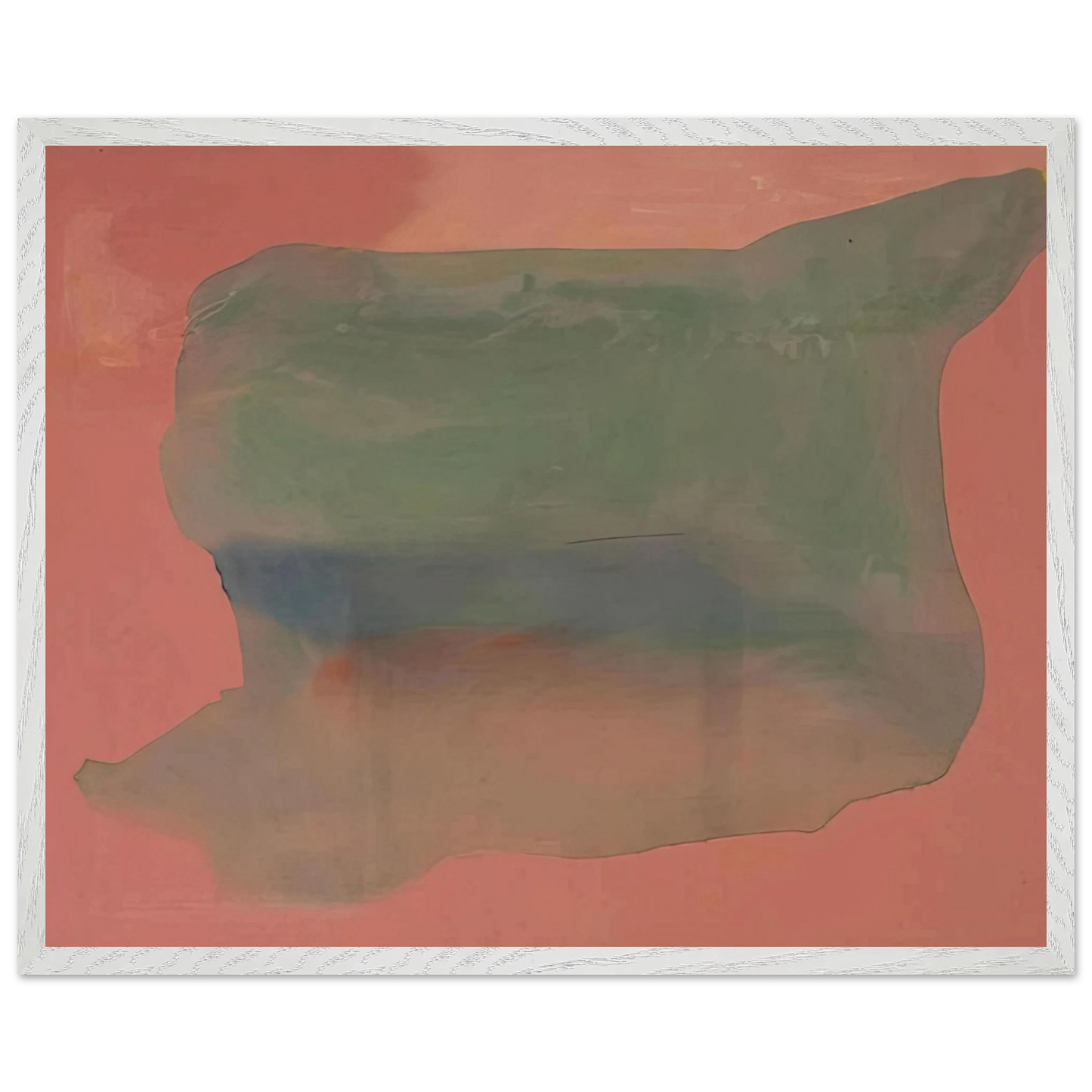 Helen Frankenthaler - Yearning - 1973 Wall art - 45x60 cm / 18x24 inches - Premium Wooden Framed Poster With Fine Art Paper-canvas - White frame