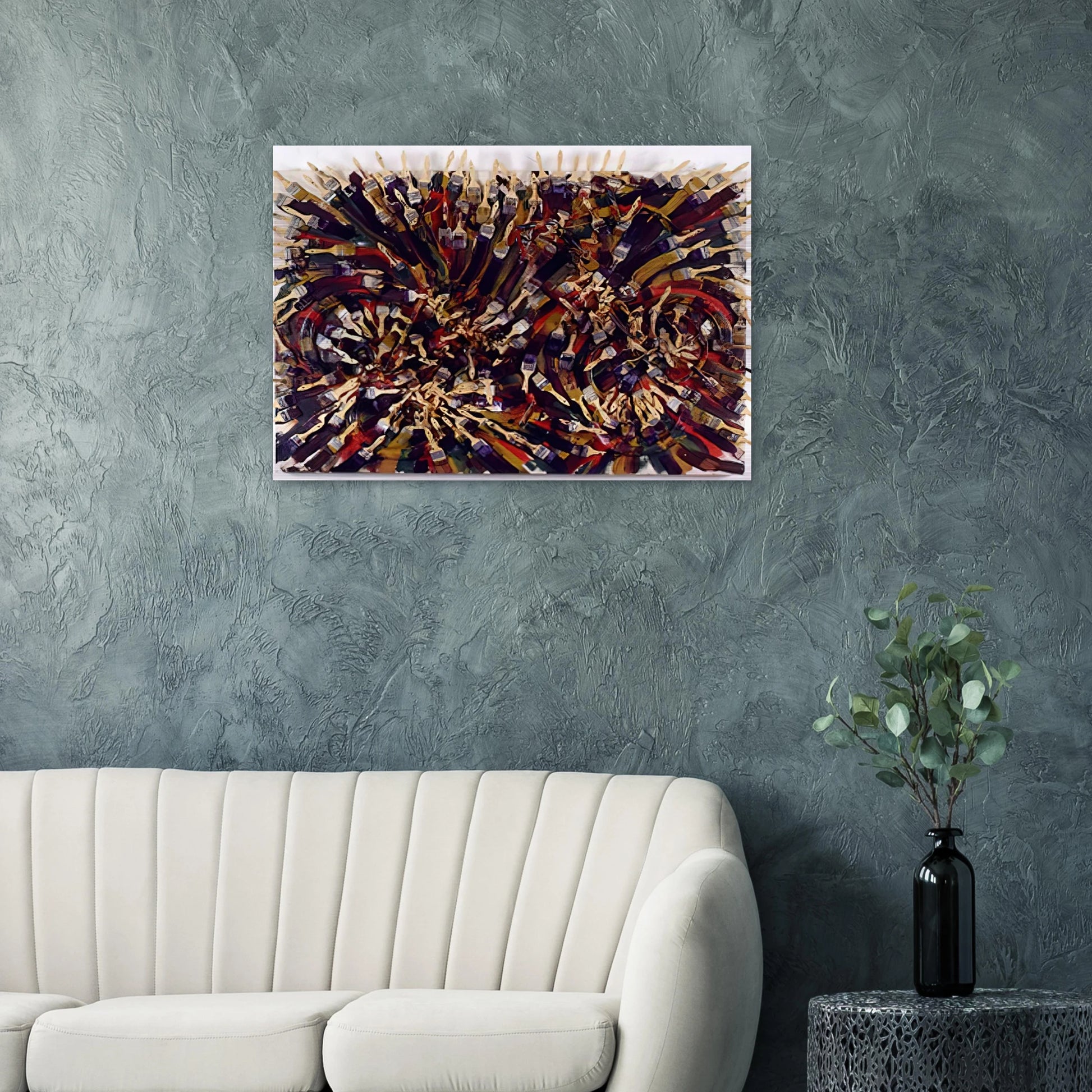 Untitled - 1995 - Arman Brushed Aluminum Print - 70x100 cm / 28x40 inches | Arman Aluminum Print | Arman Prints