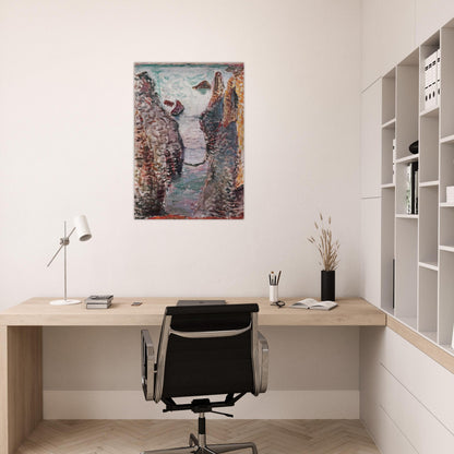 CIFFS BELLE ILE 1897 - Henri Matisse Brushed Aluminum Print - 70x100 cm / 28x40 inches | Henri Matisse Aluminum Print | Henri Matisse Prints