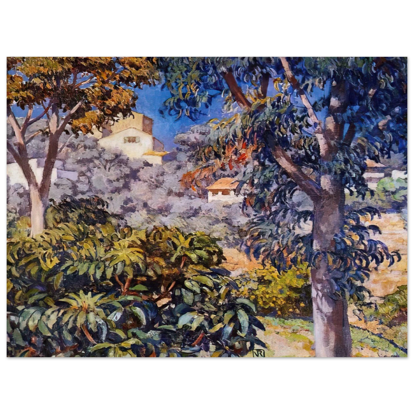 Theo van Rysselberghe - NOON LANDSCAPE  75x100 cm / 30x40inches Fine Art Poster