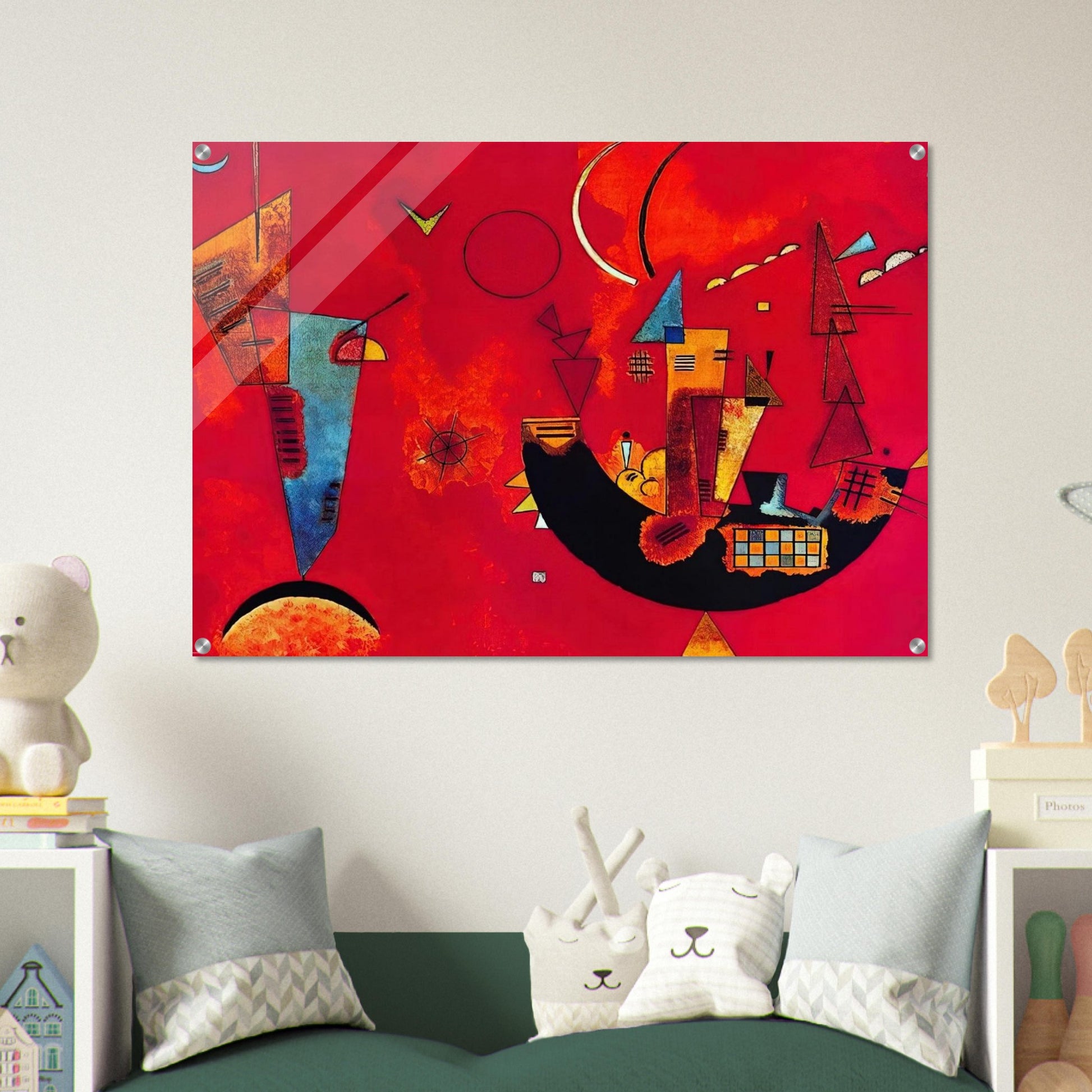 MIT UND GEGEN 1929 - Wassily Kandinsky Acrylic Print - 70x100 cm / 28x40″ inches