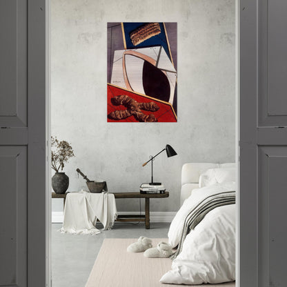 GREETINGS FROM A DISTANT FRIEND - Giorgio de Chirico Brushed Aluminum Print - 70x100 cm / 28x40 inches | Giorgio de Chirico Aluminum Print | Giorgio de Chirico Prints