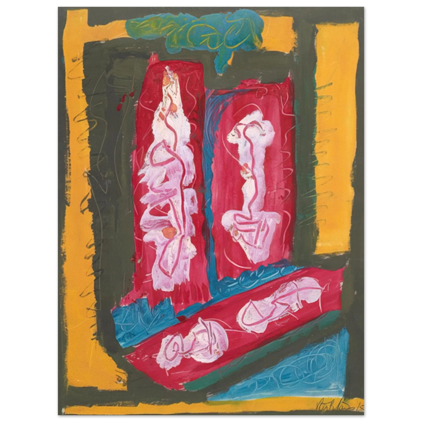 Betty Parsons - Untitled - 1953  75x100 cm / 30x40inches Fine Art Poster