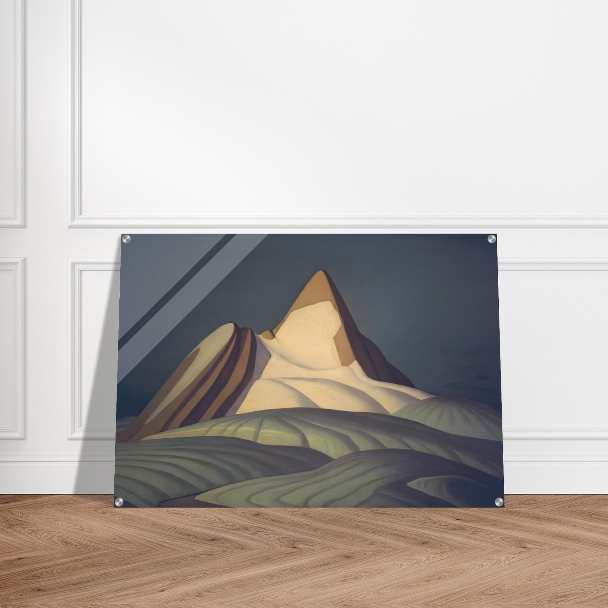Isolation Peak, Rocky Mountains - 1930 - Lawren Harris Acrylic Print - 70x100 cm / 28x40″ inches | Lawren Harris Wall Art | Lawren Harris Prints