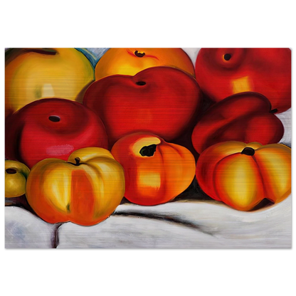 Apple Family II - Georgia O'Keeffe Brushed Aluminum Print - 70x100 cm / 28x40 inches | Georgia O'Keeffe Aluminum Print | Georgia O'Keeffe Prints