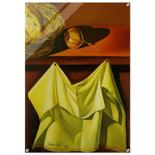 UNTITLED STILL LIFE WITH WHITE CLOTH - Salvador Dali Acrylic Print - 70x100 cm / 28x40″ inches