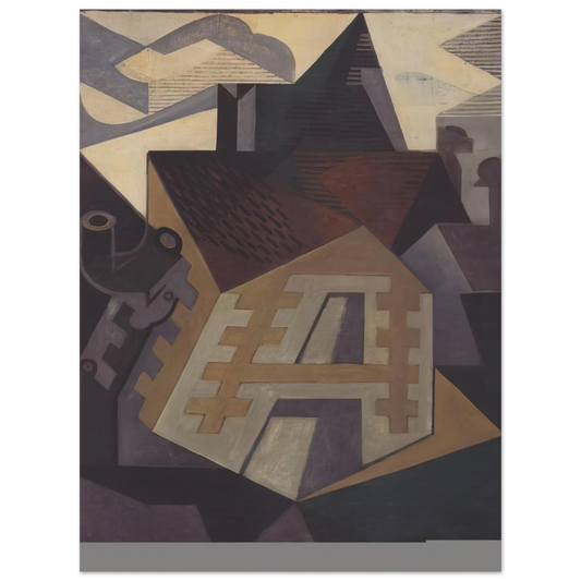 Juan Gris - LANDSCAPE AT BEAULIEU 1918  75x100 cm / 30x40inches Fine Art Poster