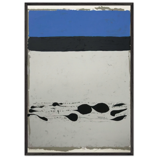 Passages Des Soupias - 1973 - Adja Yunkers 70x100 cm / 28x40 inches Framed Art Print – Black Wooden Frame