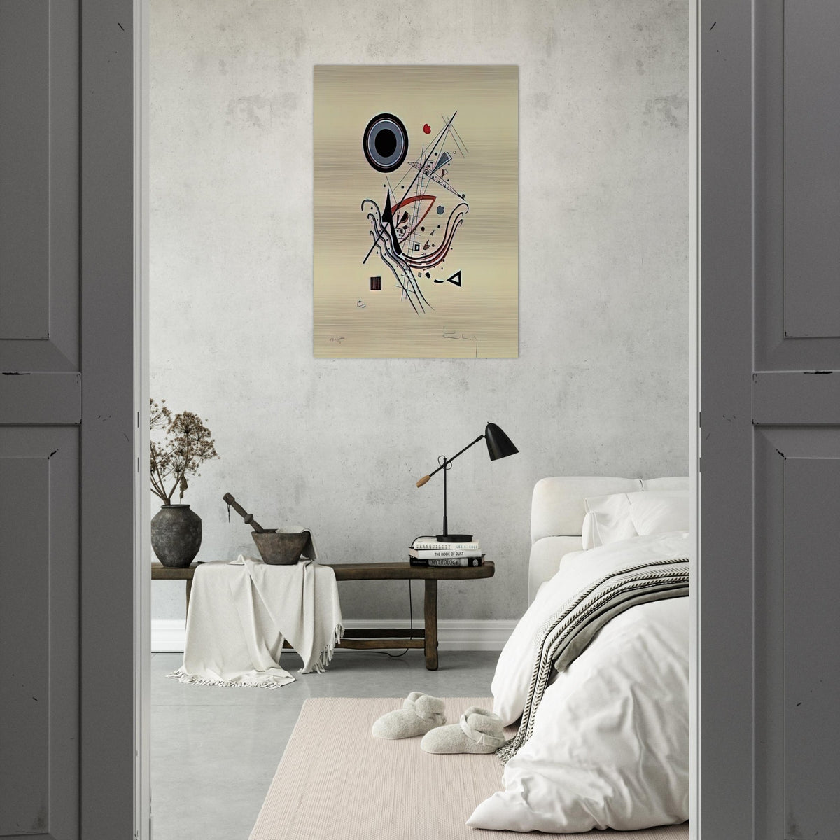 BLUE 1922 - Wassily Kandinsky Brushed Aluminum Print - 70x100 cm / 28x40 inches | Wassily Kandinsky Aluminum Print | Wassily Kandinsky Prints