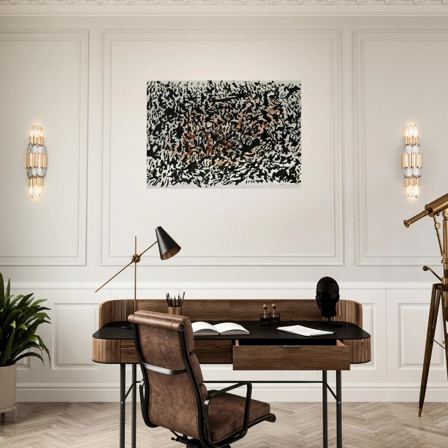 Untitled - 1979 - Henri Michaux Brushed Aluminum Print - 70x100 cm / 28x40 inches | Henri Michaux Aluminum Print | Henri Michaux Prints