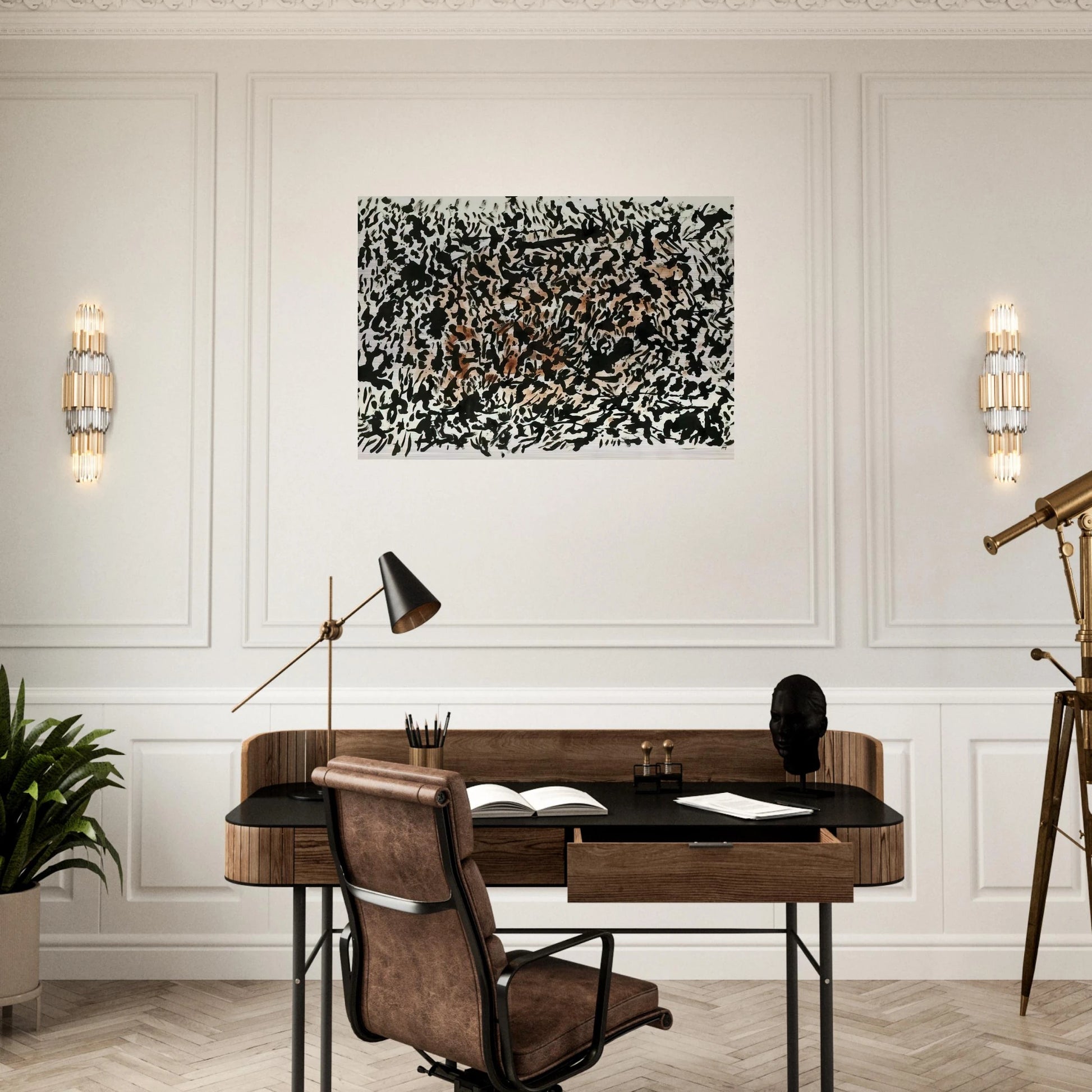 Untitled - 1979 - Henri Michaux Brushed Aluminum Print - 70x100 cm / 28x40 inches | Henri Michaux Aluminum Print | Henri Michaux Prints