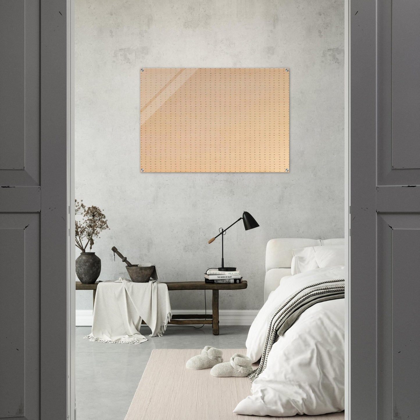 Untitled  White Flower  - Agnes Martin Acrylic Print - 70x100 cm / 28x40″ inches