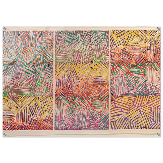 USUYUKI ULAE 227 - Jasper Johns Acrylic Print - 70x100 cm / 28x40″ inches