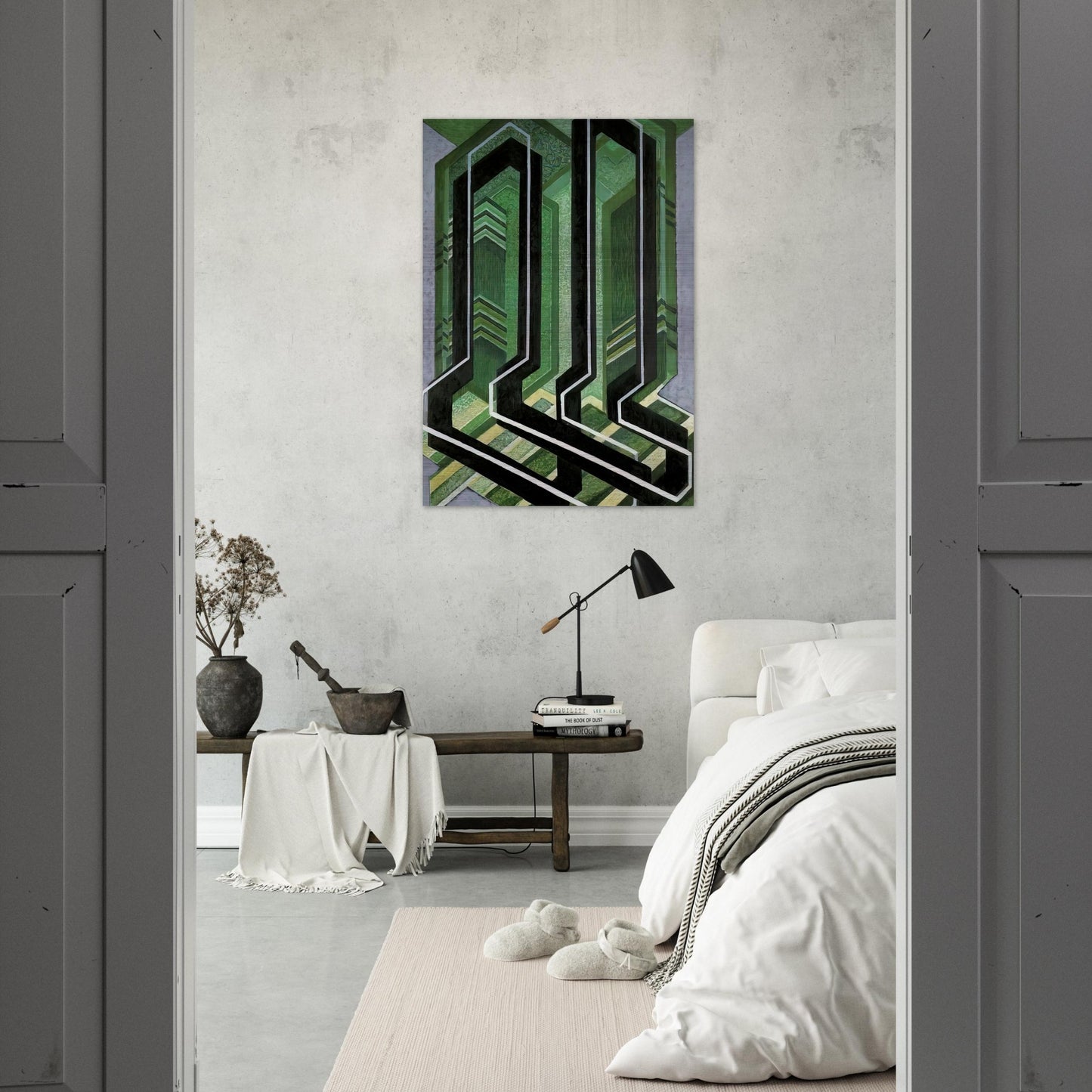 Diagonal Planes - Frantisek Kupka Brushed Aluminum Print - 70x100 cm / 28x40 inches | Frantisek Kupka Aluminum Print | Frantisek Kupka Prints