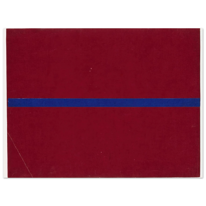 Ellsworth Kelly - Blue and Red from the series Line Form Color  75x100 cm / 30x40inches Fine Art Poster