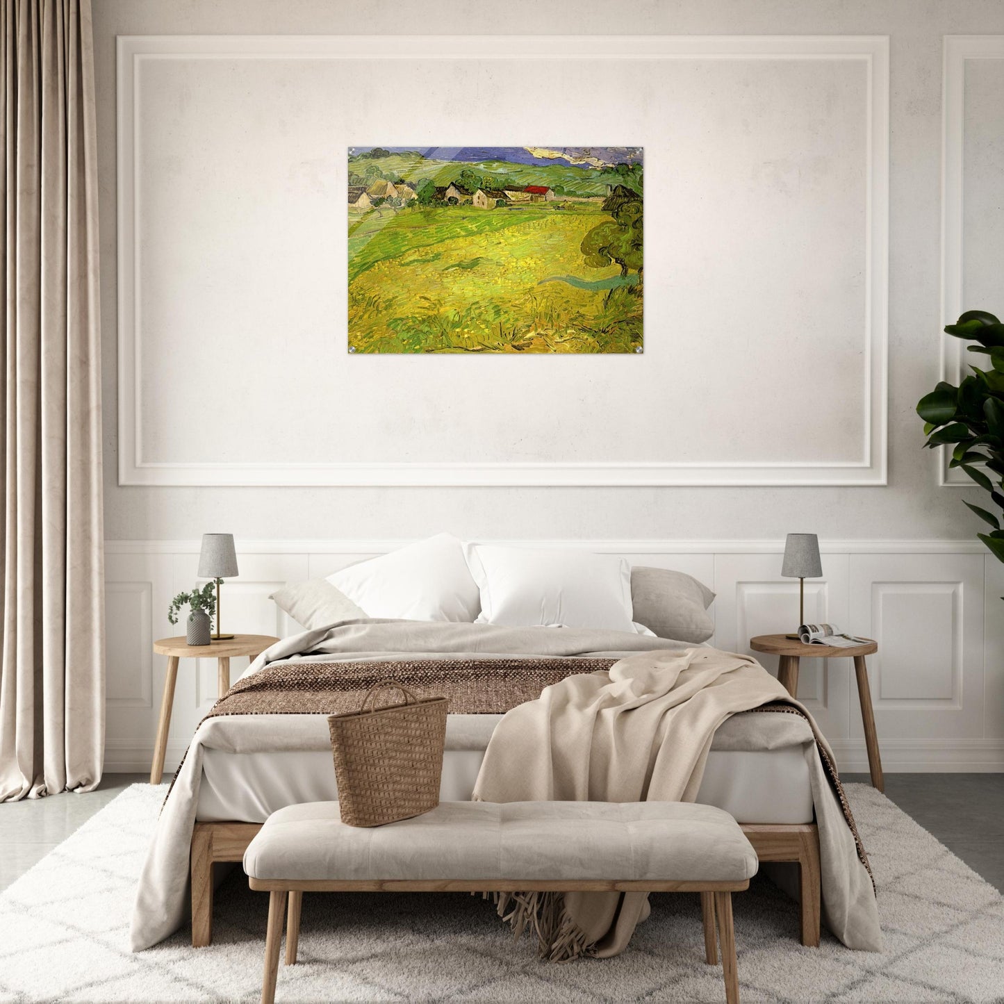 View of Vessenots near Auvers - Vincent van Gogh Acrylic Print - 70x100 cm / 28x40″ inches