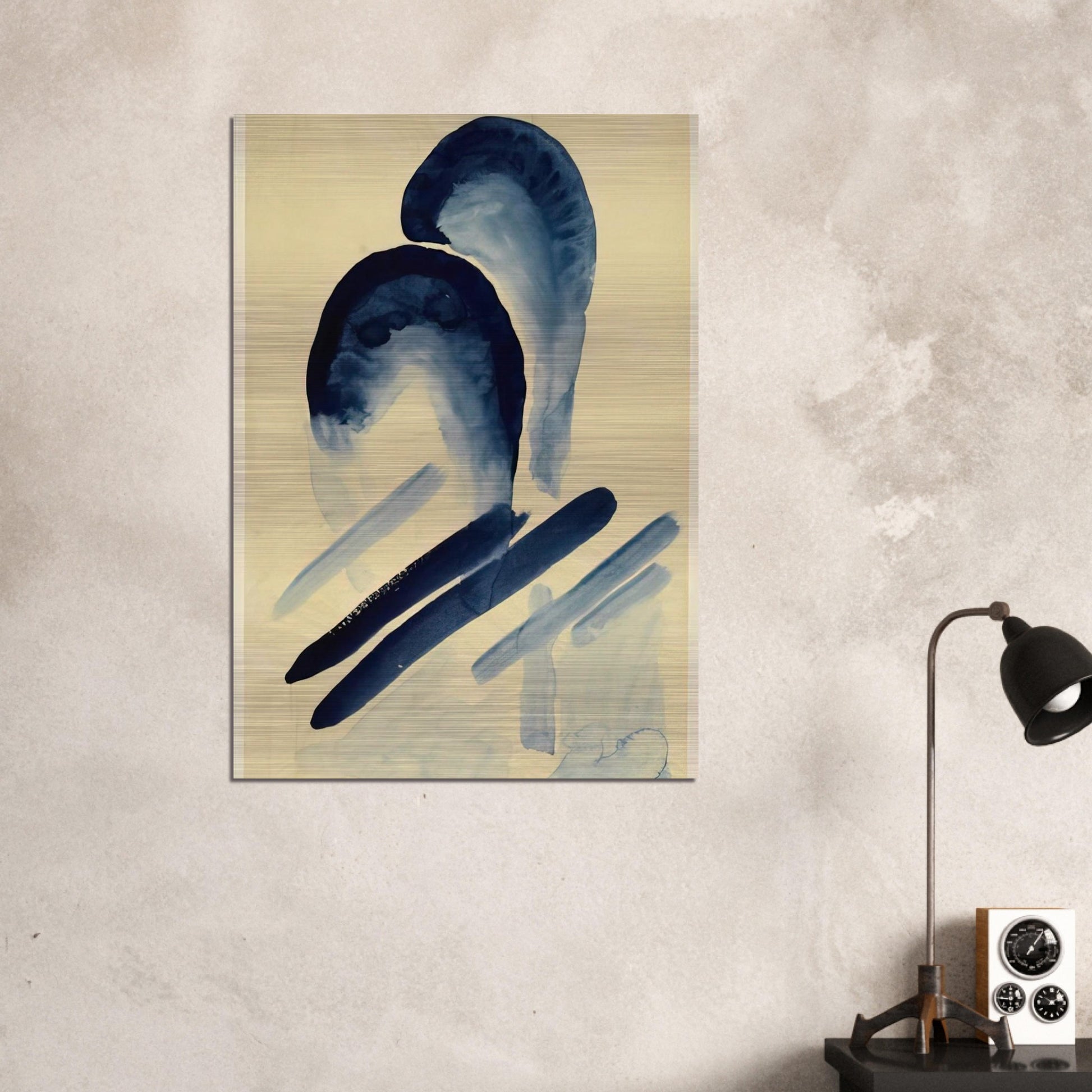 Blue-03 - Georgia O'Keeffe Brushed Aluminum Print - 70x100 cm / 28x40 inches | Georgia O'Keeffe Aluminum Print | Georgia O'Keeffe Prints