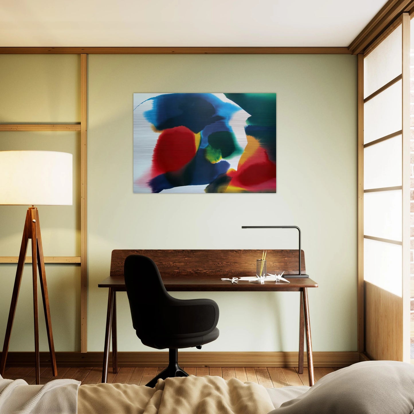 Phenomena Sherman Vortex - Paul Jenkins Brushed Aluminum Print - 70x100 cm / 28x40 inches | Paul Jenkins Aluminum Print | Paul Jenkins Prints