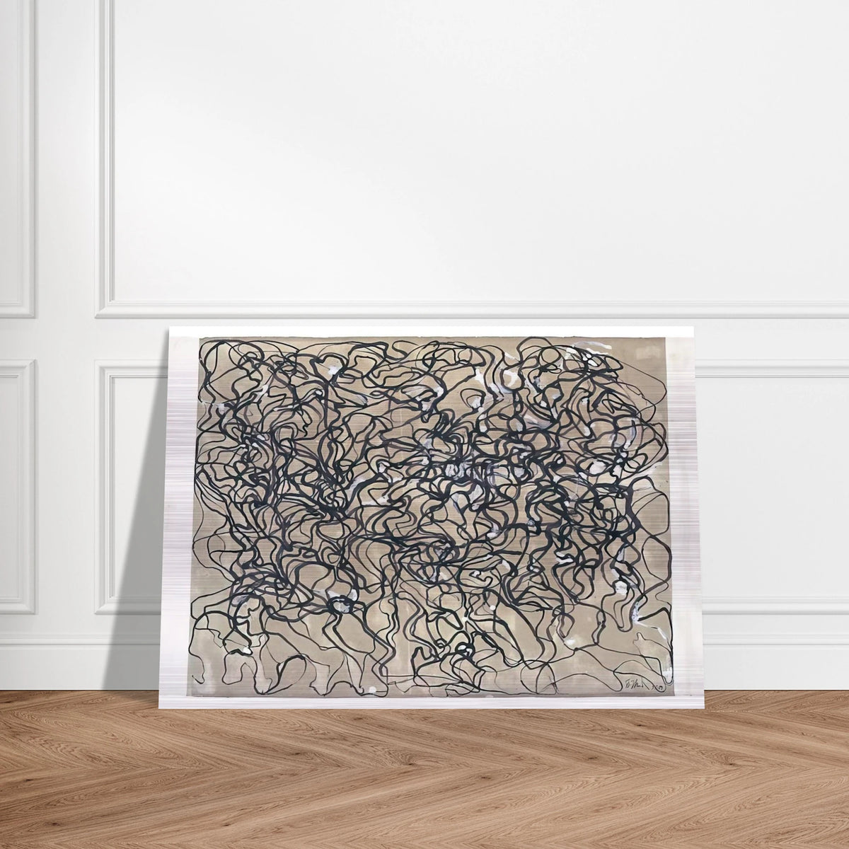 Long Letter 1 - 2009 - Brice Marden Brushed Aluminum Print - 70x100 cm / 28x40 inches | Brice Marden Aluminum Print | Brice Marden Prints