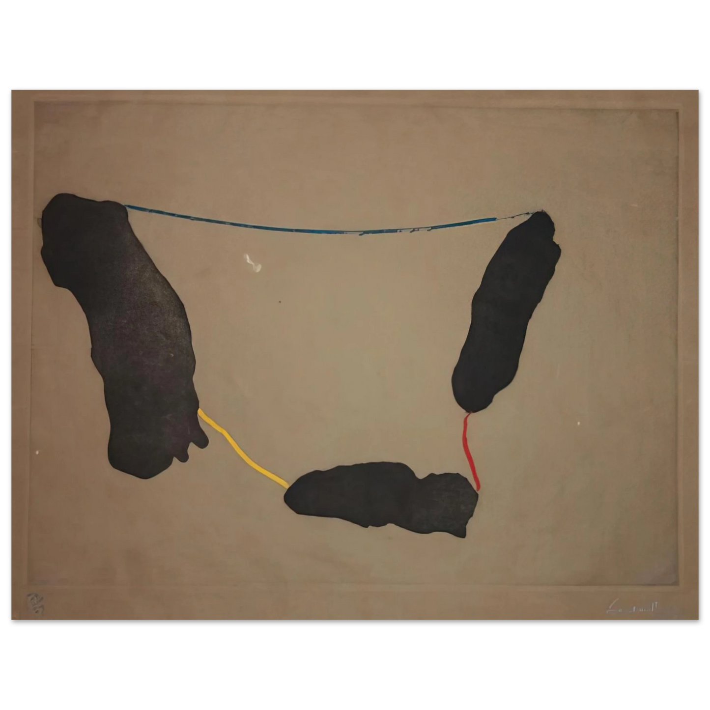 Helen Frankenthaler - Connected By Joy - 1973 Wall art - 30x40 cm / 12x16 inches - Premium Wooden Framed Poster With Fine Art Paper-canvas - Wood frame