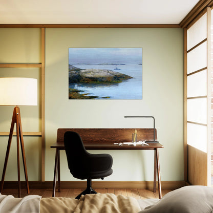 Isles of Shoals, Appledore - Childe Hassam Brushed Aluminum Print - 70x100 cm / 28x40 inches | Childe Hassam Aluminum Print | Childe Hassam Prints