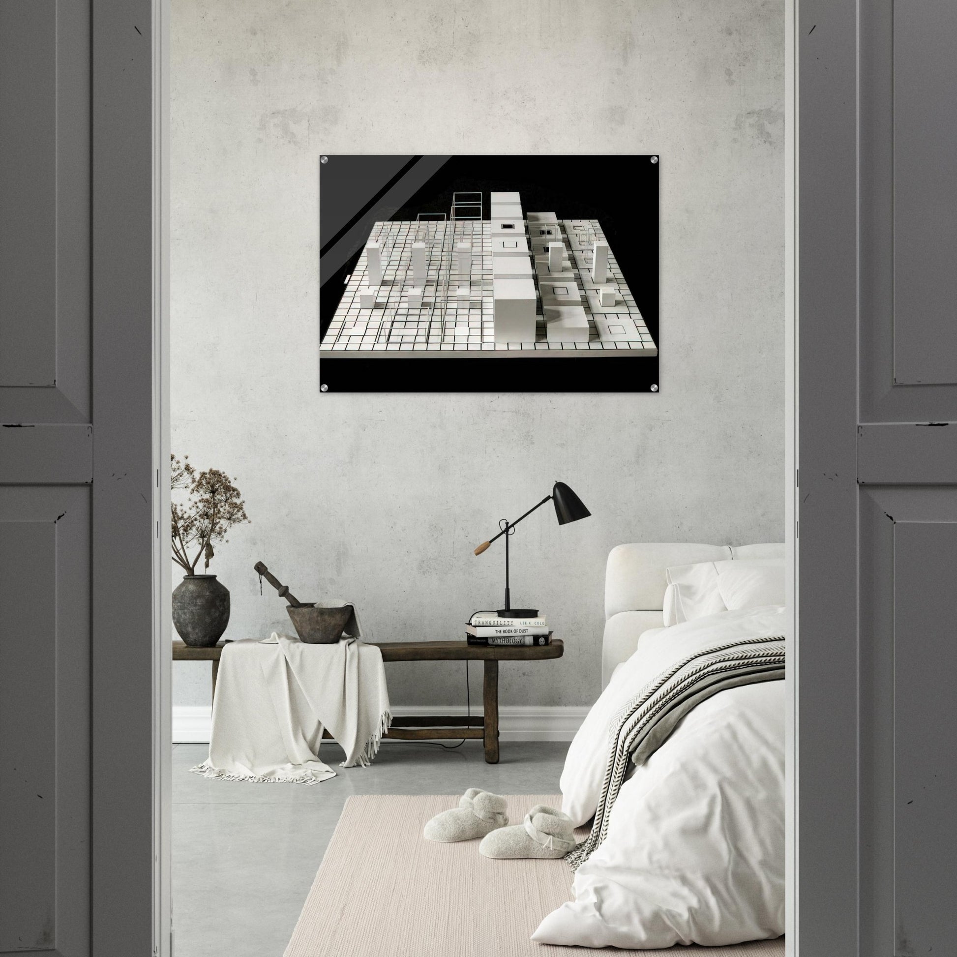 Serial Project #1 ABCD - Sol LeWitt Acrylic Print - 70x100 cm / 28x40″ inches