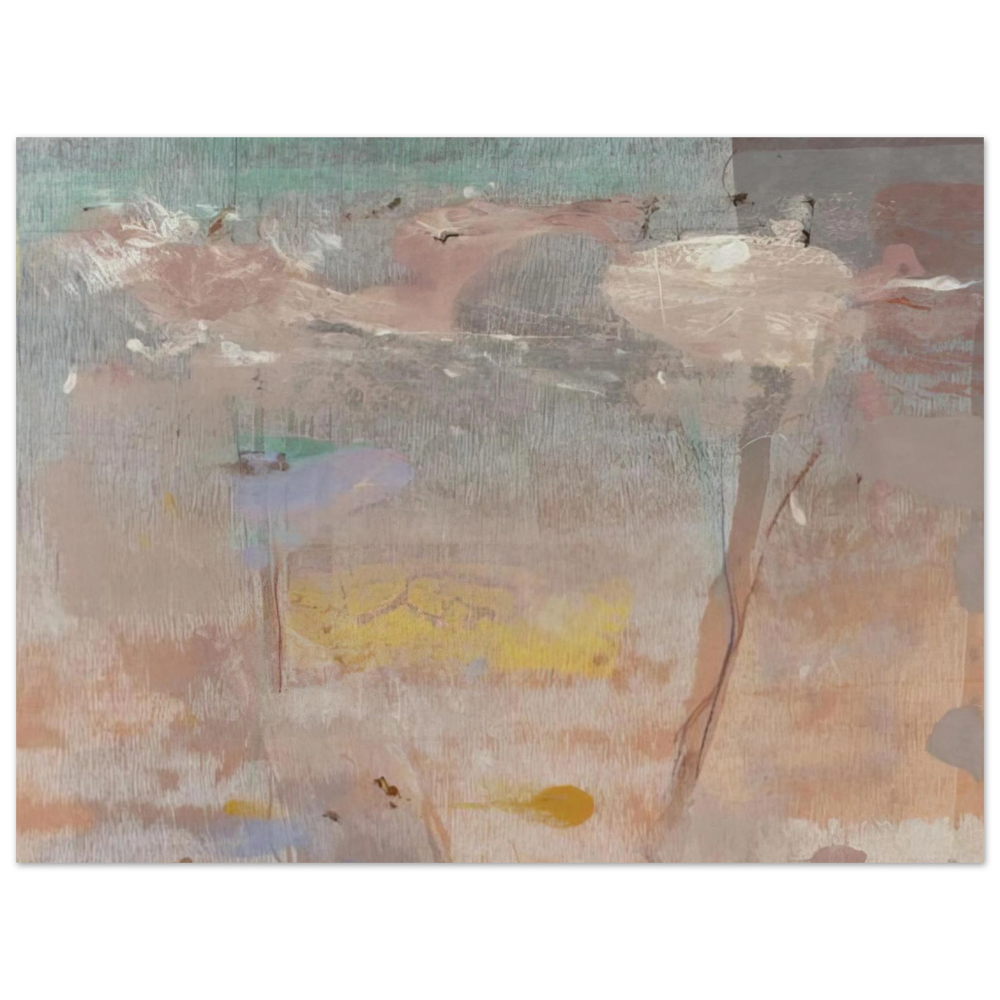 Helen Frankenthaler - Monotype I - 1981 Wall art - 40x50 cm / 16x20 inches - Fine Art Poster-canvas - -