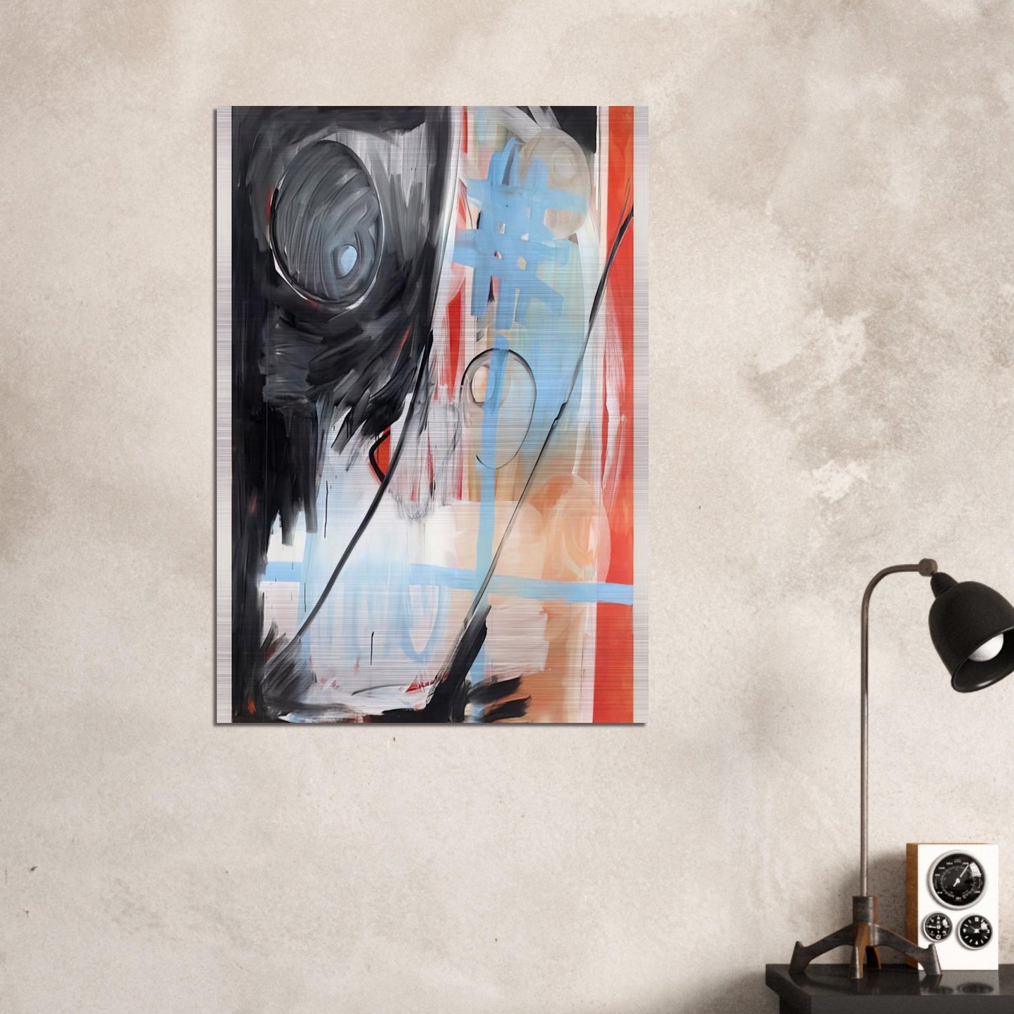 MoM Block Nr. 6 - 1999 - Michel Majerus Brushed Aluminum Print - 70x100 cm / 28x40 inches | Michel Majerus Aluminum Print | Michel Majerus Prints