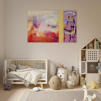 Ancient Jerusalem - 1992 - Ronnie Landfield Art Prints - 100x150 cm / 40x60″ inches | Ronnie Landfield Poster | Ronnie Landfield Prints