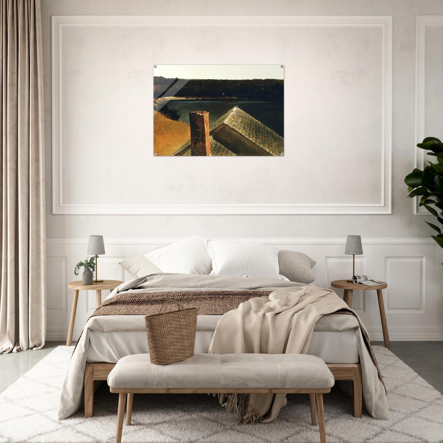 END OF OLSONS - Andrew Wyeth Acrylic Print - 70x100 cm / 28x40″ inches