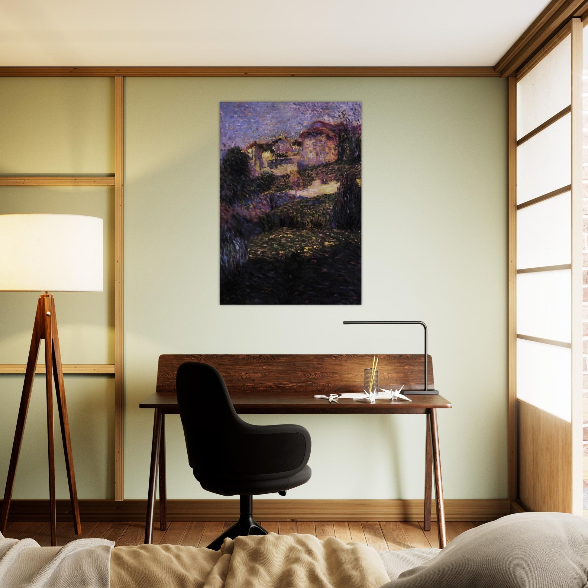 PAESAGGIO 1909 - Carlo Carra Brushed Aluminum Print - 70x100 cm / 28x40 inches | Carlo Carra Aluminum Print | Carlo Carra Prints