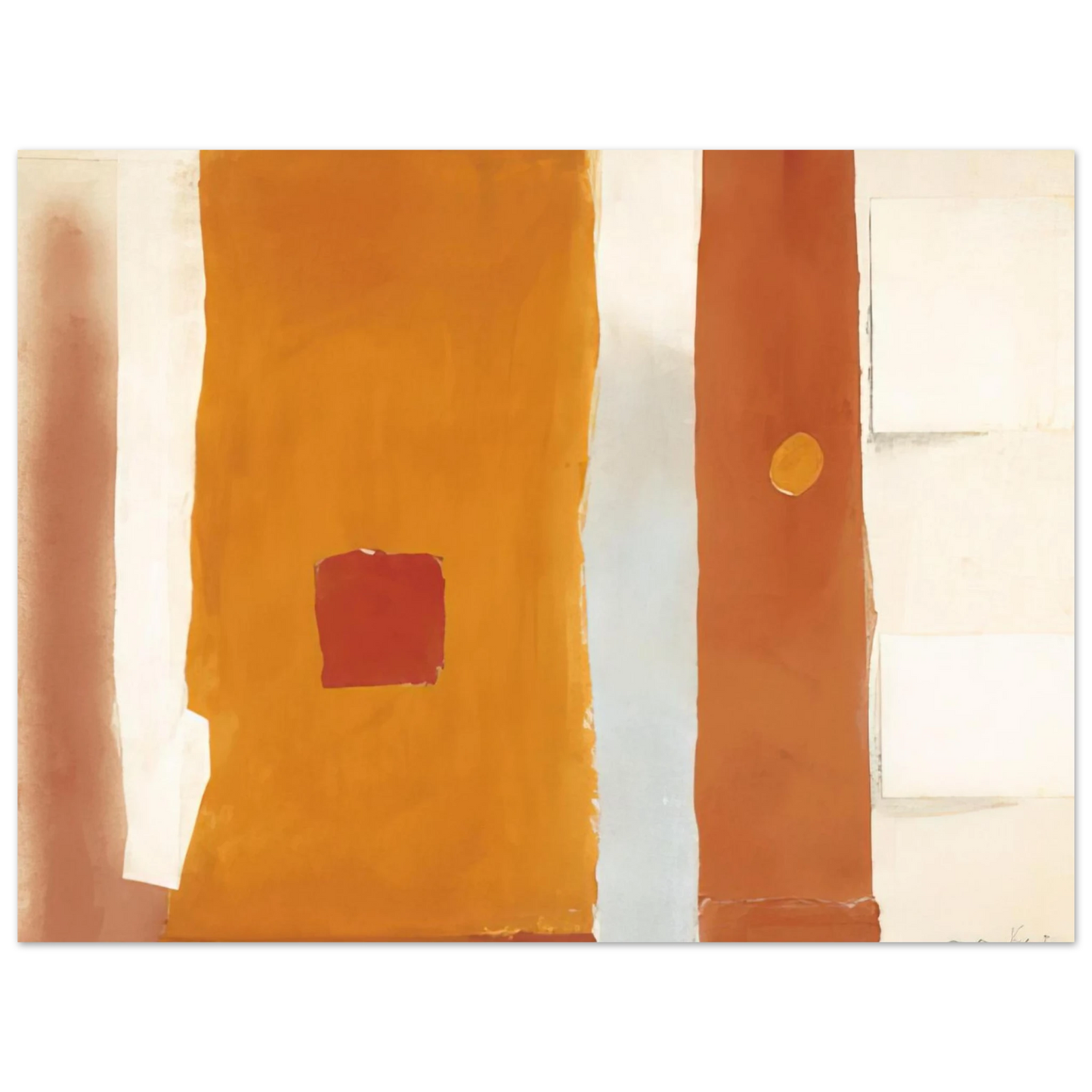 Esteban Vicente - UNTITLED 1982  75x100 cm / 30x40inches Fine Art Poster