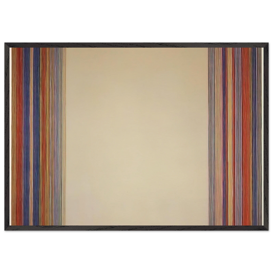 Kings Gate - 1978 - Gene Davis 70x100 cm / 28x40 inches Framed Art Print – Black Wooden Frame